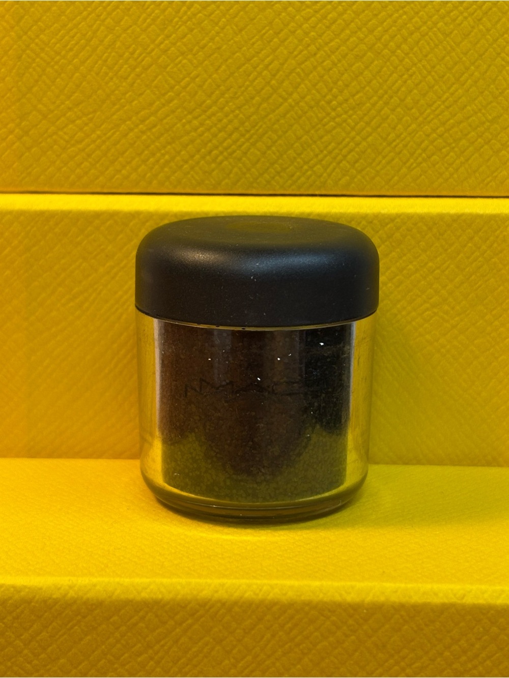 VINTAGE DISCONTINUED ORIGINAL MAC Cosmetics Loose Glitter Jar in Black